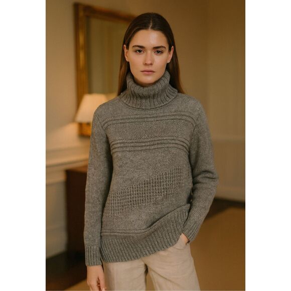 Diane Von Furstenberg Talassa Wool Cashmere Cowl Neck Sweater Gray S - Picture 12 of 12